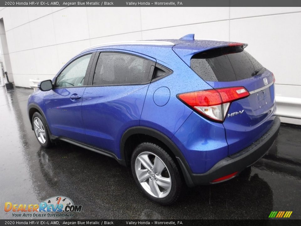 2020 Honda HR-V EX-L AWD Aegean Blue Metallic / Black Photo #10