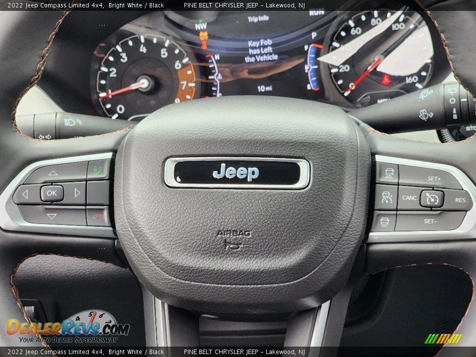 2022 Jeep Compass Limited 4x4 Bright White / Black Photo #12