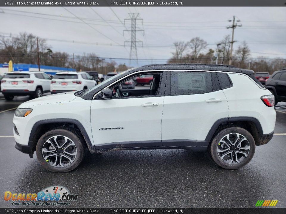 Bright White 2022 Jeep Compass Limited 4x4 Photo #3