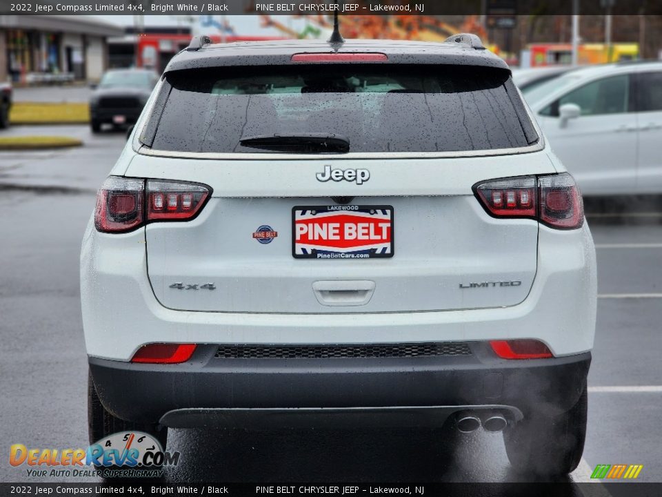 2022 Jeep Compass Limited 4x4 Bright White / Black Photo #6