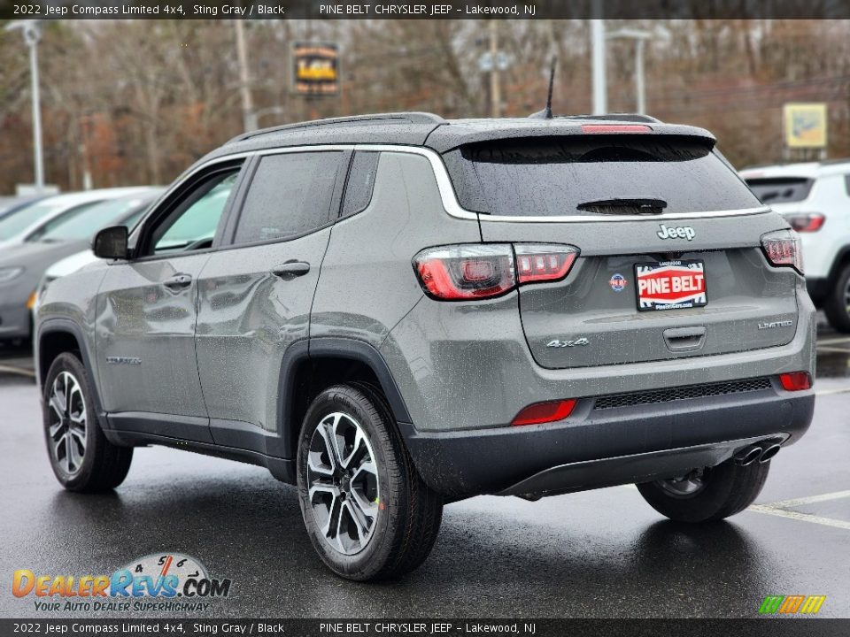 2022 Jeep Compass Limited 4x4 Sting Gray / Black Photo #6