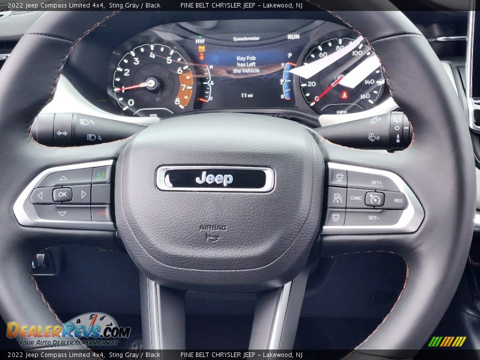 2022 Jeep Compass Limited 4x4 Sting Gray / Black Photo #10