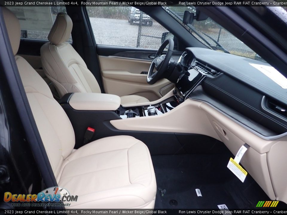 2023 Jeep Grand Cherokee L Limited 4x4 Rocky Mountain Pearl / Wicker Beige/Global Black Photo #10