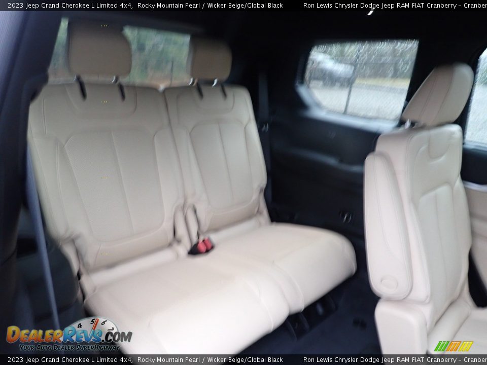 2023 Jeep Grand Cherokee L Limited 4x4 Rocky Mountain Pearl / Wicker Beige/Global Black Photo #12
