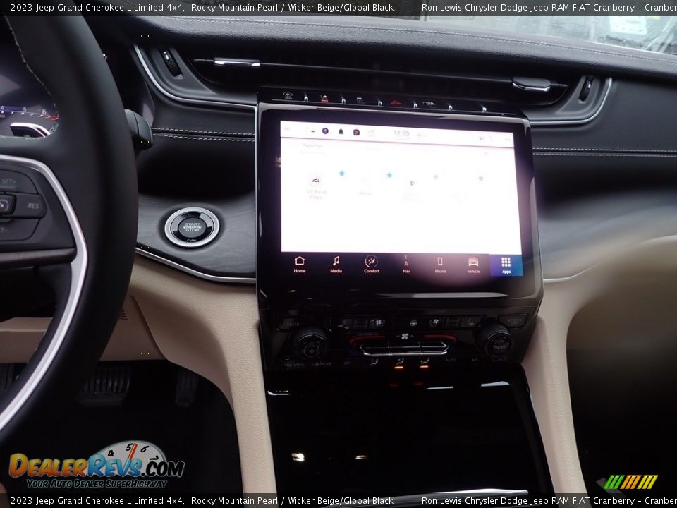 2023 Jeep Grand Cherokee L Limited 4x4 Rocky Mountain Pearl / Wicker Beige/Global Black Photo #18