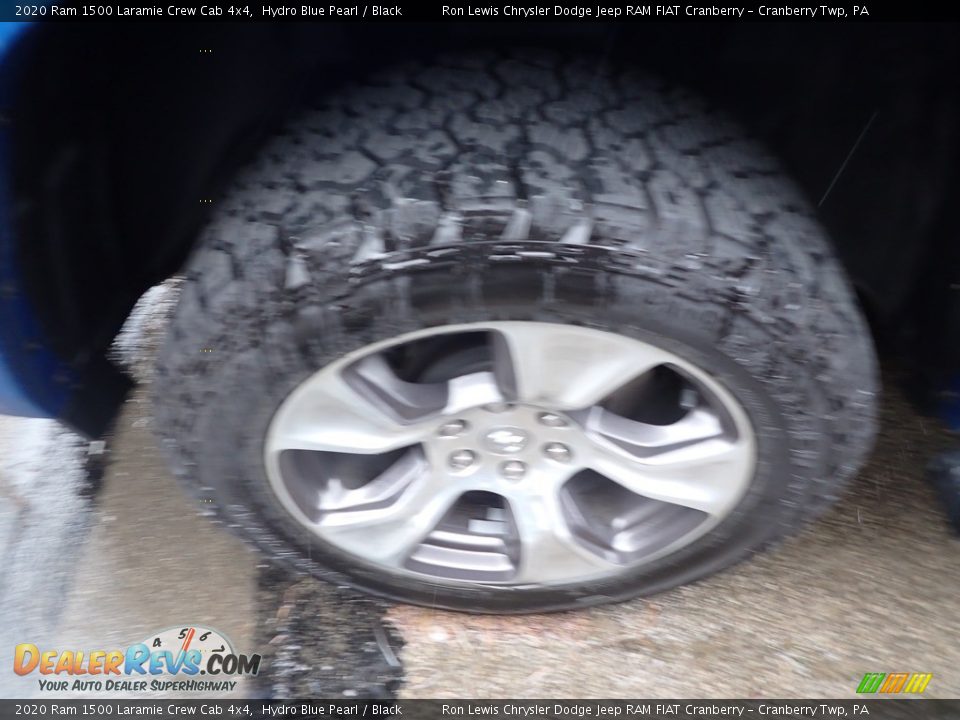 2020 Ram 1500 Laramie Crew Cab 4x4 Hydro Blue Pearl / Black Photo #5