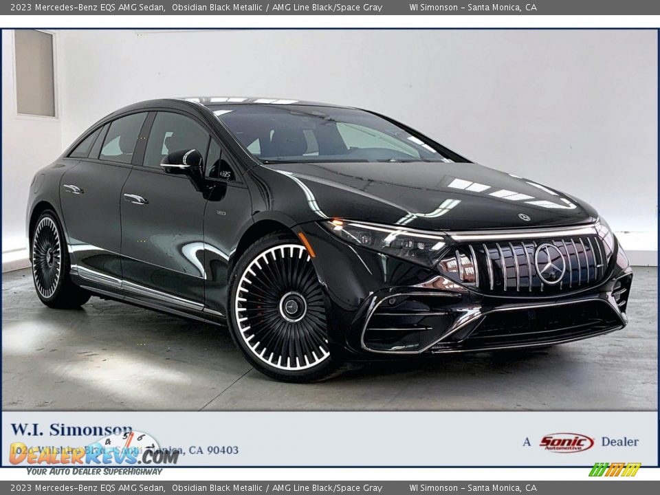 2023 Mercedes-Benz EQS AMG Sedan Obsidian Black Metallic / AMG Line Black/Space Gray Photo #1