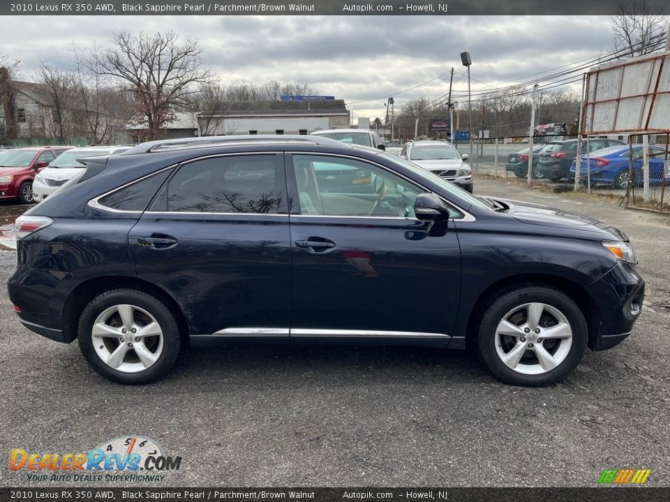 2010 Lexus RX 350 AWD Black Sapphire Pearl / Parchment/Brown Walnut Photo #4