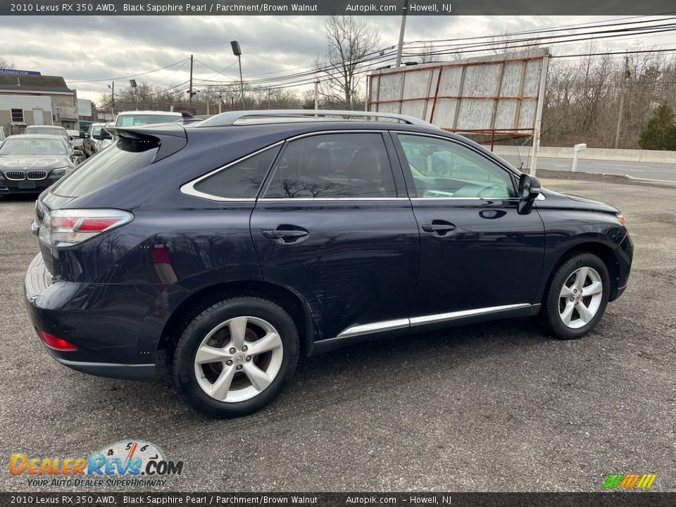 2010 Lexus RX 350 AWD Black Sapphire Pearl / Parchment/Brown Walnut Photo #5