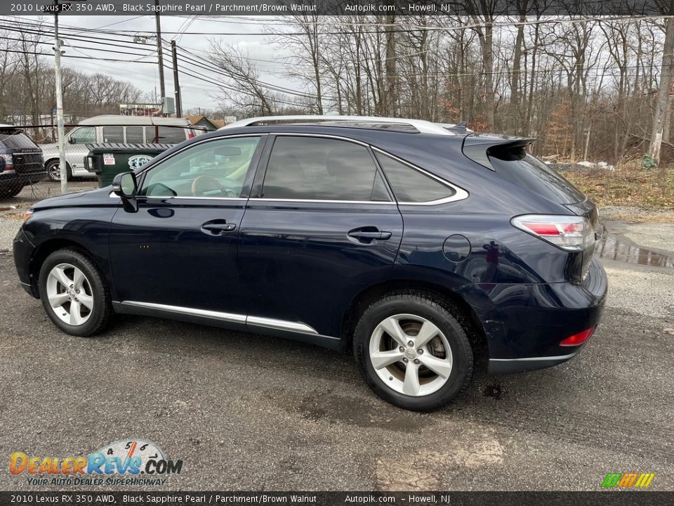 2010 Lexus RX 350 AWD Black Sapphire Pearl / Parchment/Brown Walnut Photo #9