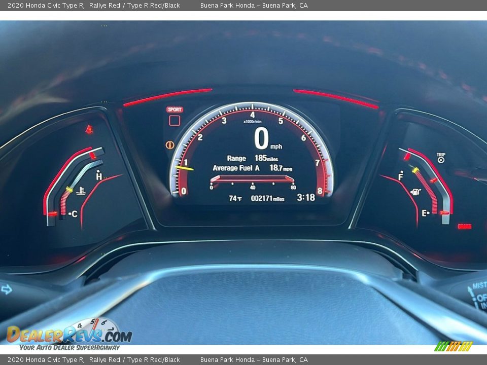 2020 Honda Civic Type R Gauges Photo #28