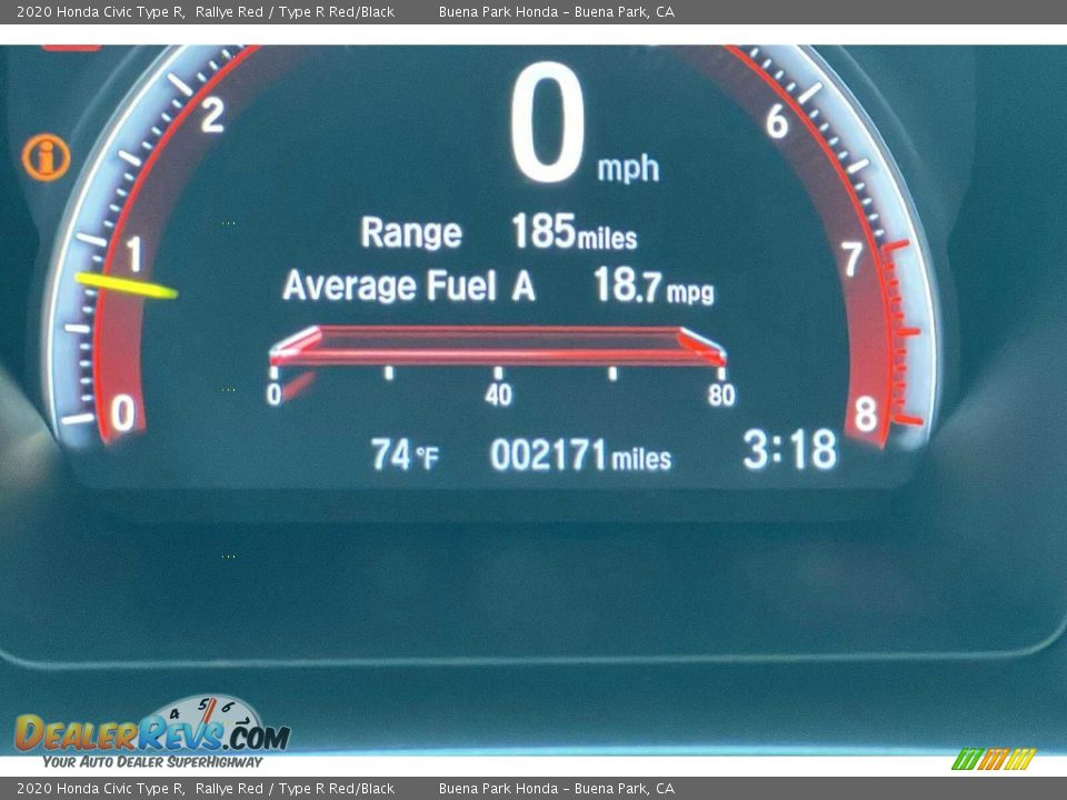 2020 Honda Civic Type R Gauges Photo #29