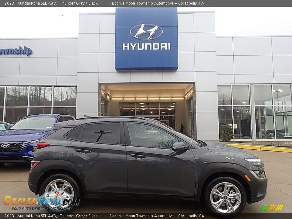 2023 Hyundai Kona SEL AWD Thunder Gray / Black Photo #1