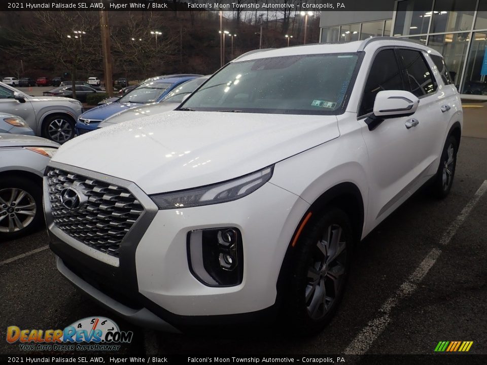 2021 Hyundai Palisade SEL AWD Hyper White / Black Photo #1