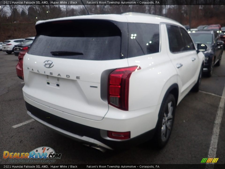 2021 Hyundai Palisade SEL AWD Hyper White / Black Photo #4