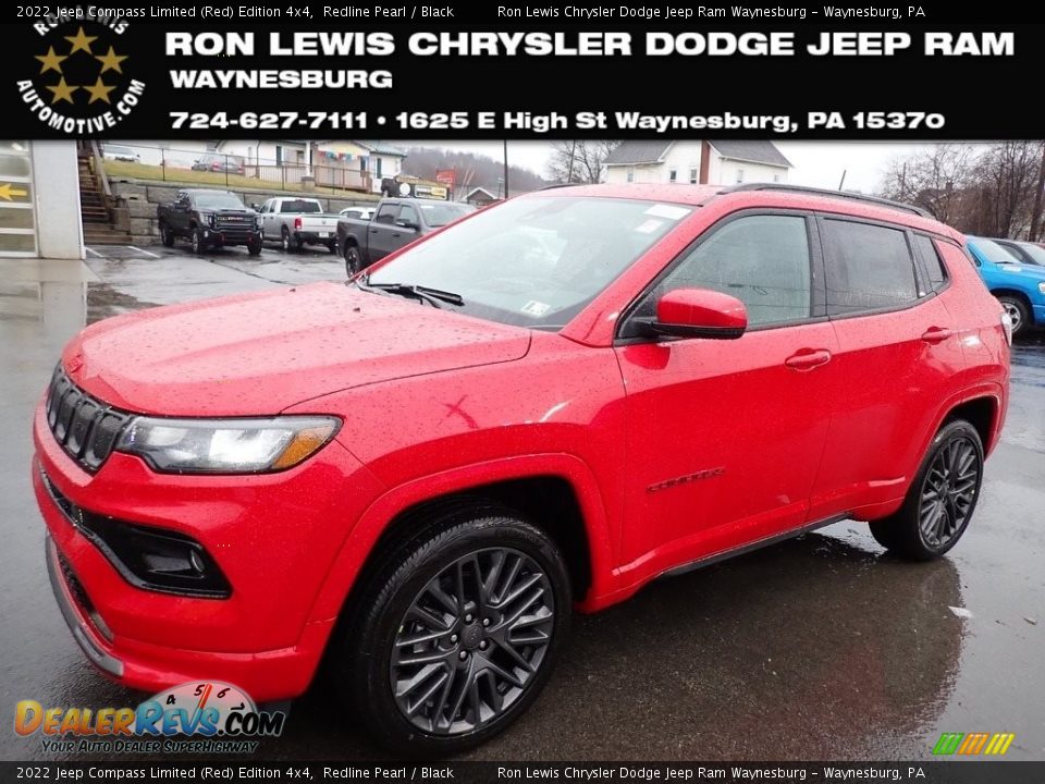 2022 Jeep Compass Limited (Red) Edition 4x4 Redline Pearl / Black Photo #1