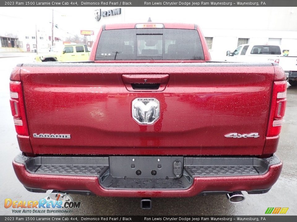 2023 Ram 1500 Laramie Crew Cab 4x4 Delmonico Red Pearl / Black Photo #4