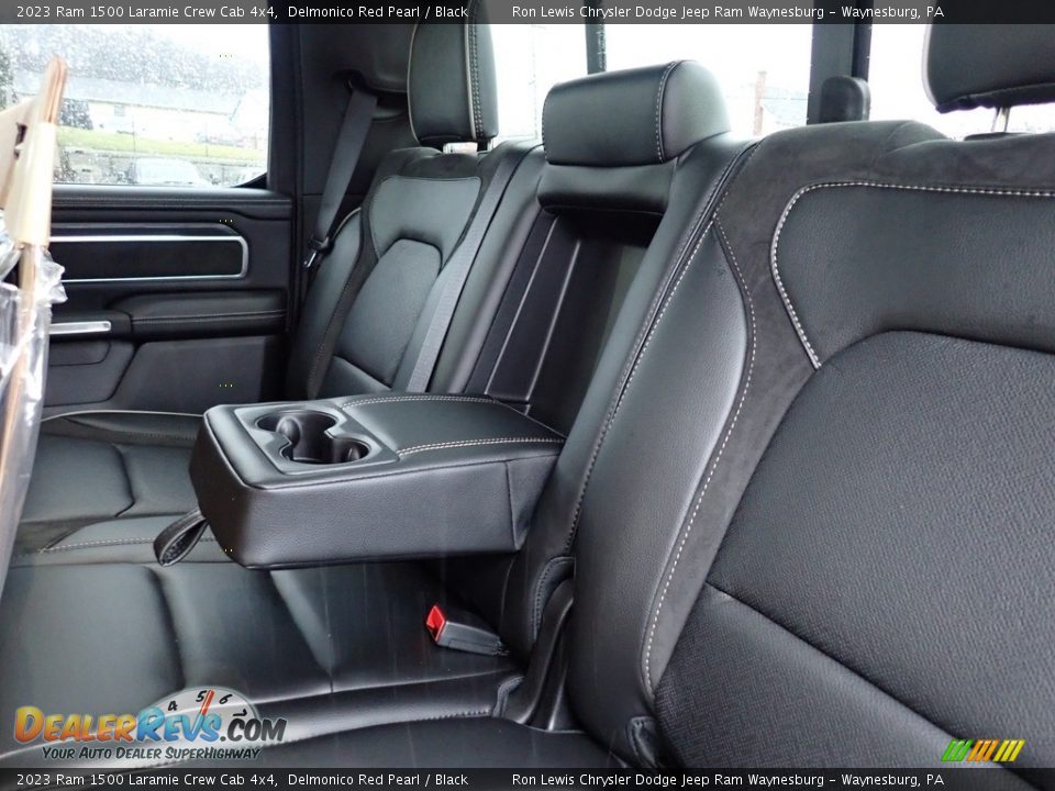 Rear Seat of 2023 Ram 1500 Laramie Crew Cab 4x4 Photo #12