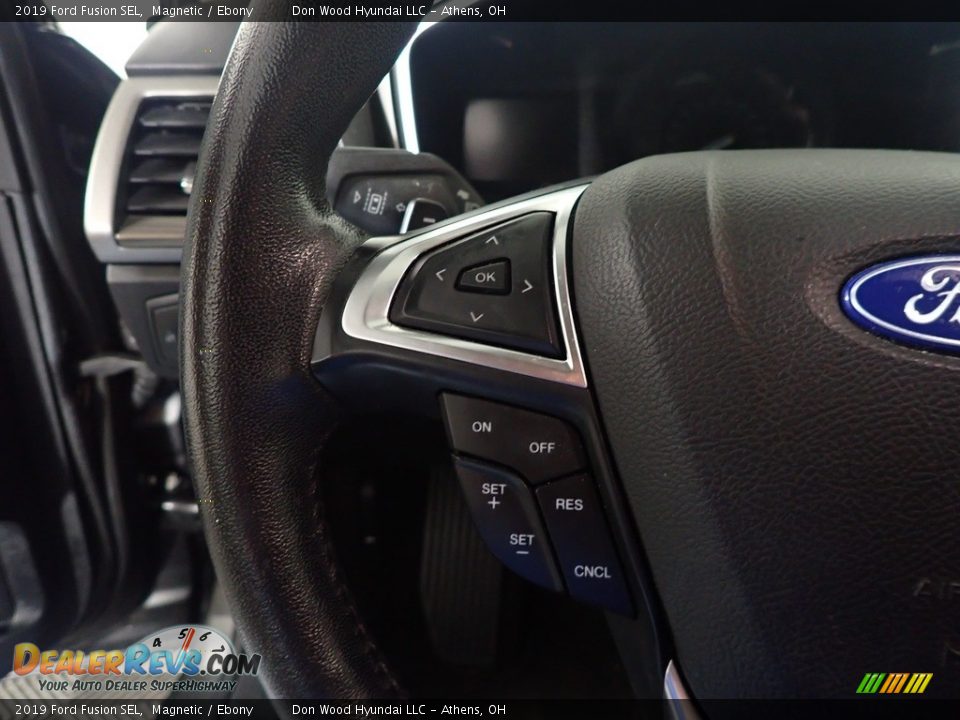 2019 Ford Fusion SEL Magnetic / Ebony Photo #28