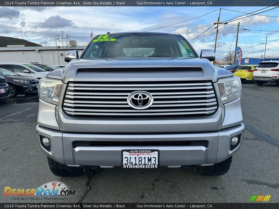 2014 Toyota Tundra Platinum Crewmax 4x4 Silver Sky Metallic / Black Photo #2