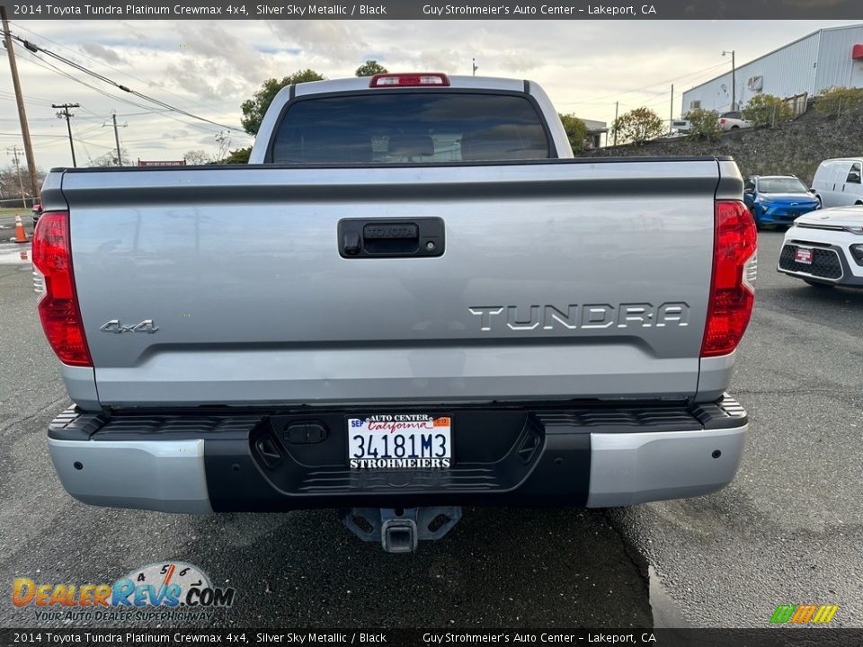 2014 Toyota Tundra Platinum Crewmax 4x4 Silver Sky Metallic / Black Photo #5