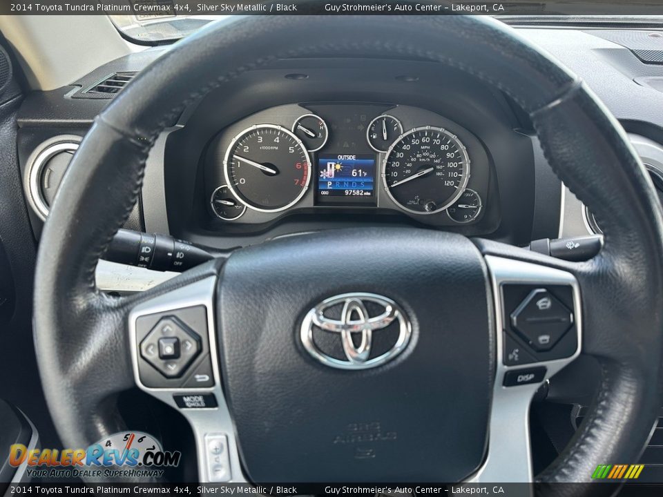 2014 Toyota Tundra Platinum Crewmax 4x4 Steering Wheel Photo #8