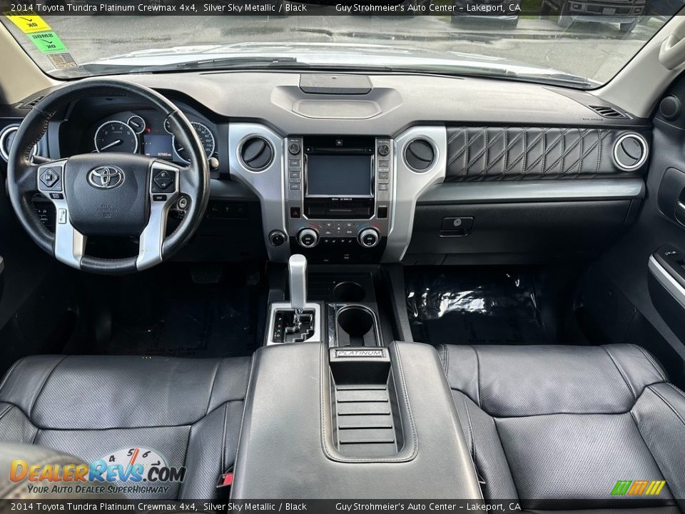 Black Interior - 2014 Toyota Tundra Platinum Crewmax 4x4 Photo #11