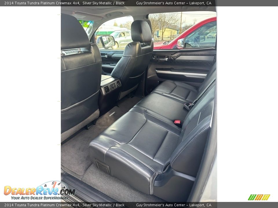 Rear Seat of 2014 Toyota Tundra Platinum Crewmax 4x4 Photo #13