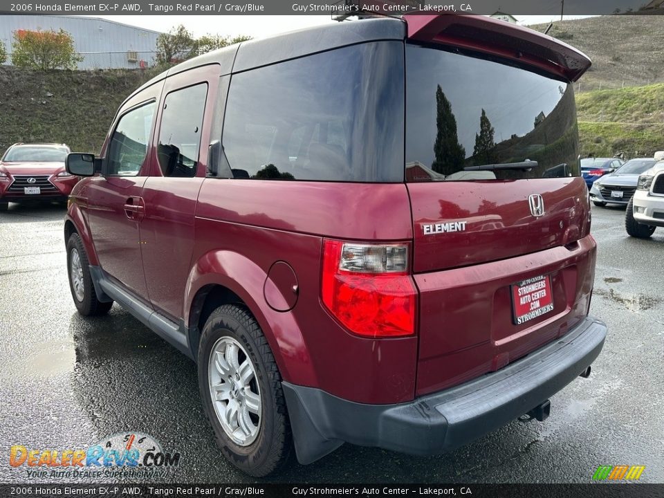 2006 Honda Element EX-P AWD Tango Red Pearl / Gray/Blue Photo #4