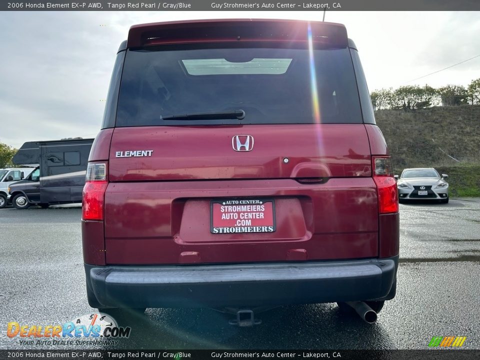 2006 Honda Element EX-P AWD Tango Red Pearl / Gray/Blue Photo #5