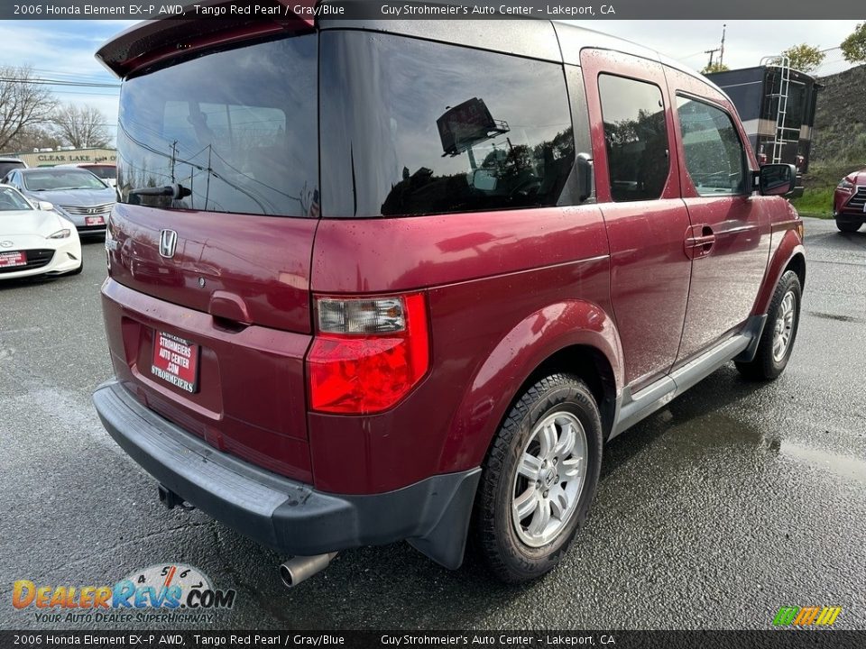 2006 Honda Element EX-P AWD Tango Red Pearl / Gray/Blue Photo #6