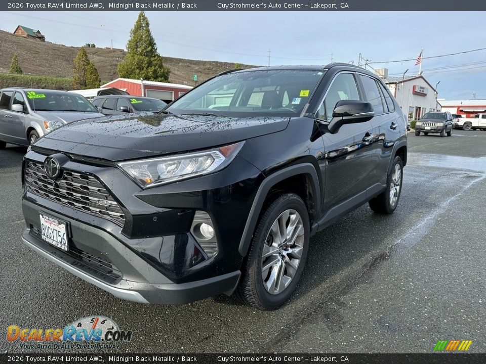 2020 Toyota RAV4 Limited AWD Midnight Black Metallic / Black Photo #3