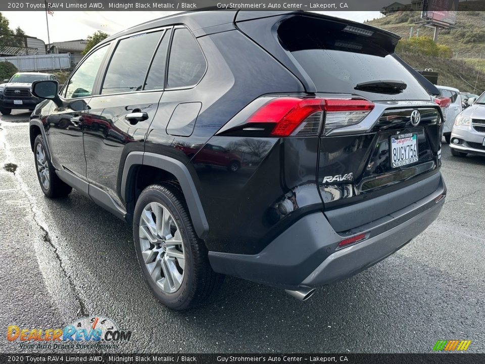 2020 Toyota RAV4 Limited AWD Midnight Black Metallic / Black Photo #4