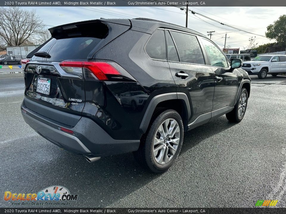 2020 Toyota RAV4 Limited AWD Midnight Black Metallic / Black Photo #6