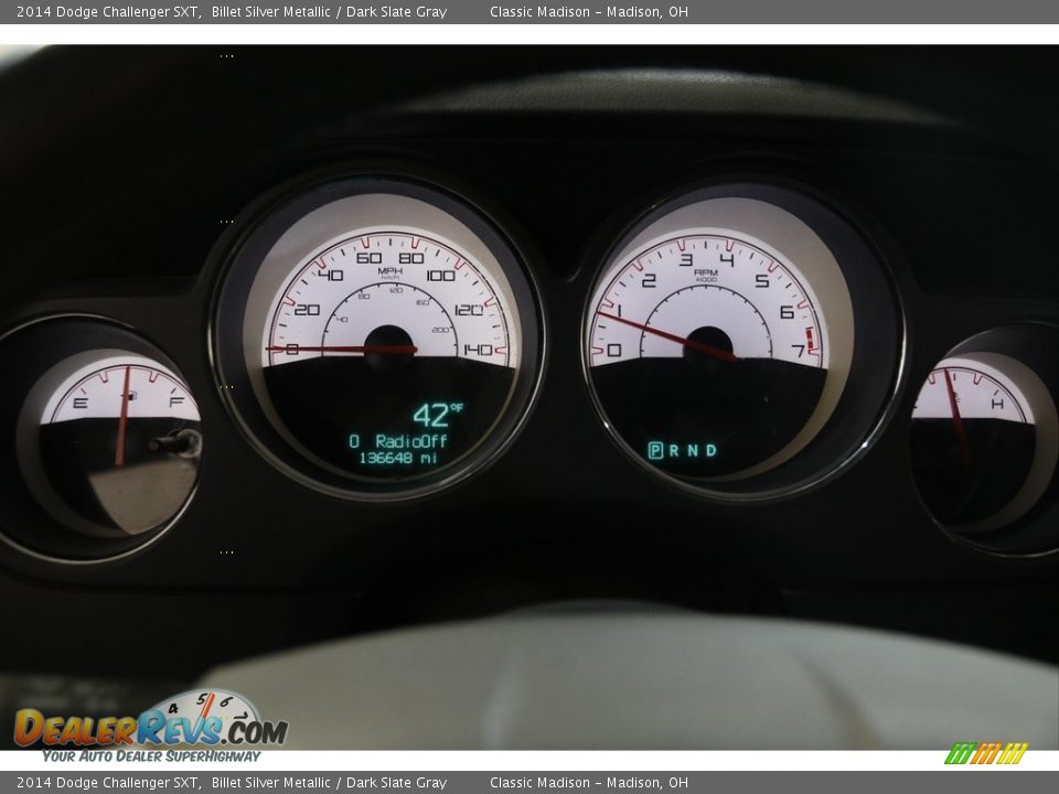 2014 Dodge Challenger SXT Billet Silver Metallic / Dark Slate Gray Photo #8