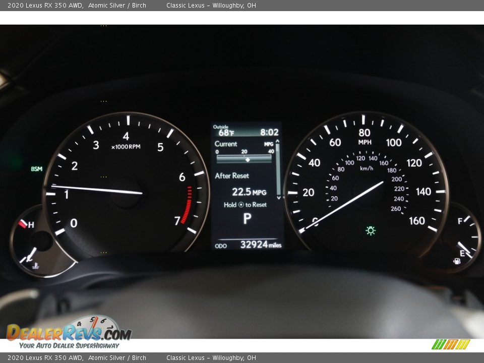 2020 Lexus RX 350 AWD Gauges Photo #8