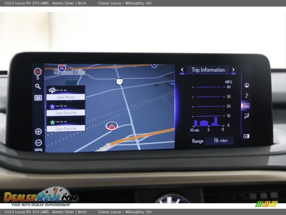 Navigation of 2020 Lexus RX 350 AWD Photo #12