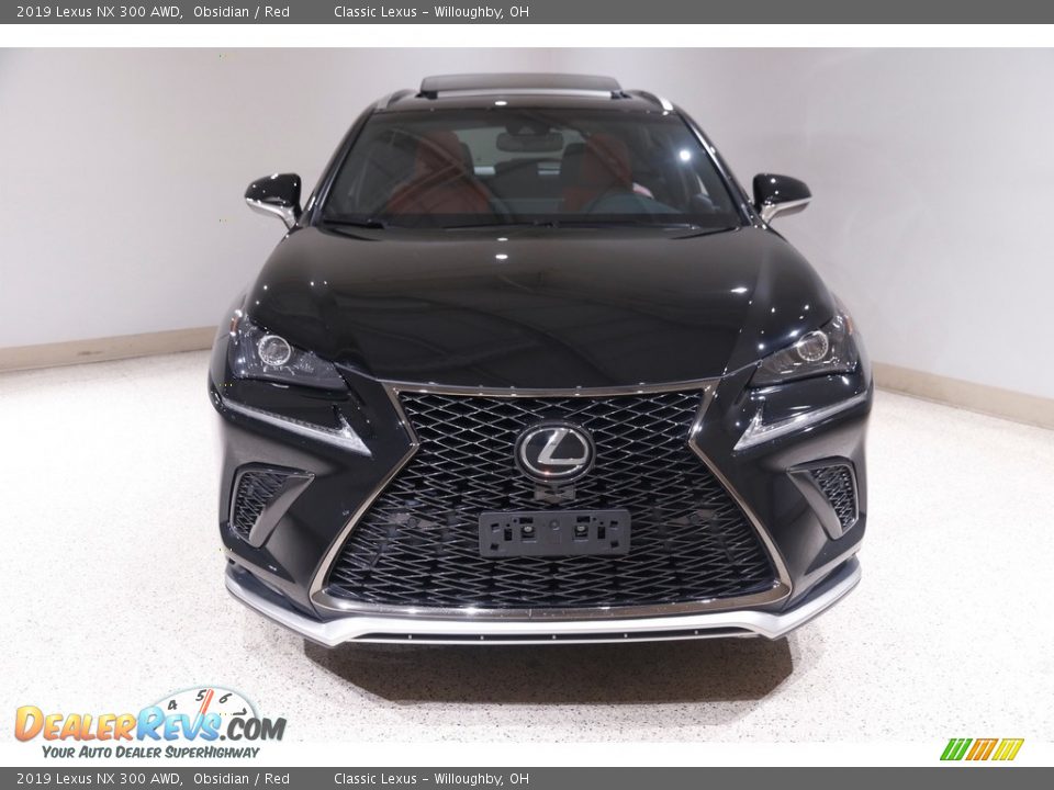 2019 Lexus NX 300 AWD Obsidian / Red Photo #2