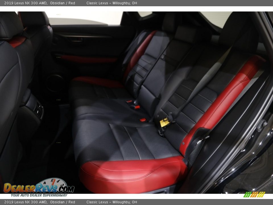 2019 Lexus NX 300 AWD Obsidian / Red Photo #20
