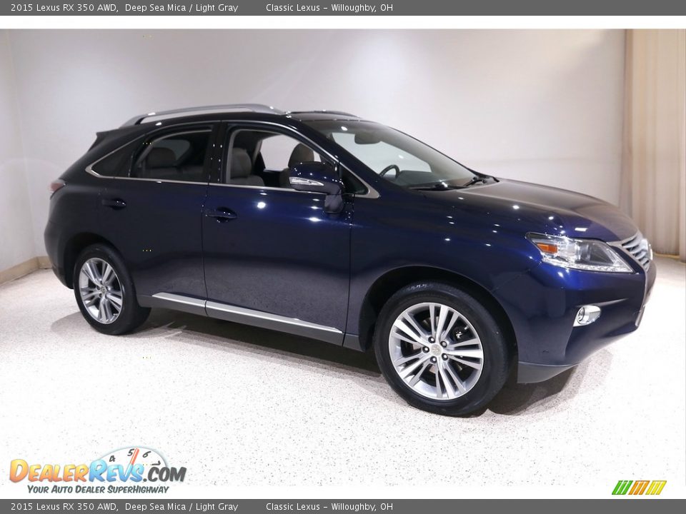 2015 Lexus RX 350 AWD Deep Sea Mica / Light Gray Photo #1