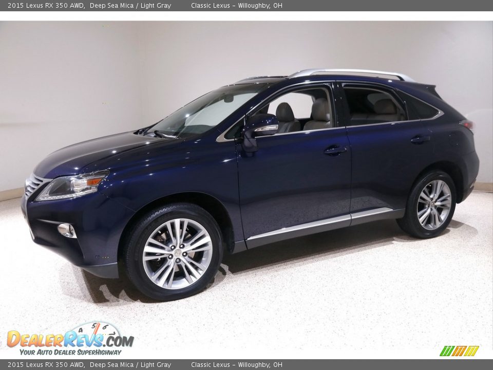 2015 Lexus RX 350 AWD Deep Sea Mica / Light Gray Photo #3