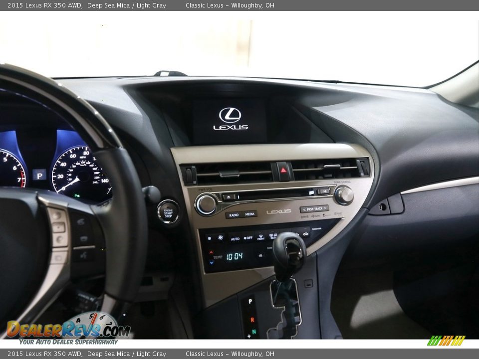 2015 Lexus RX 350 AWD Deep Sea Mica / Light Gray Photo #9