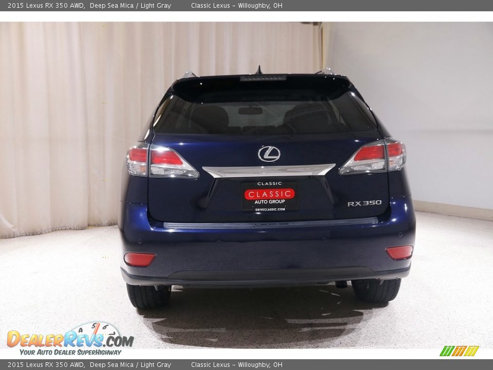 2015 Lexus RX 350 AWD Deep Sea Mica / Light Gray Photo #23