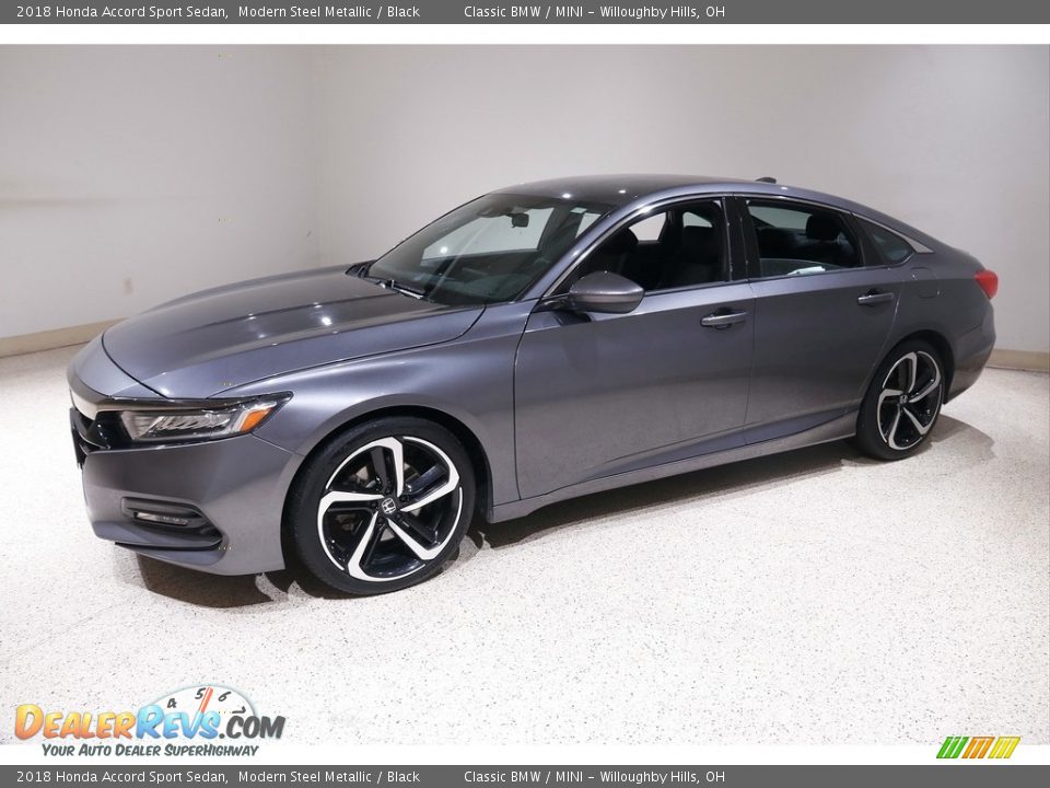 2018 Honda Accord Sport Sedan Modern Steel Metallic / Black Photo #3