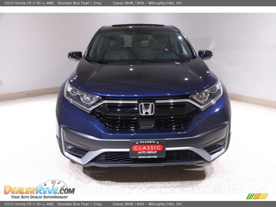 2020 Honda CR-V EX-L AWD Obsidian Blue Pearl / Gray Photo #2