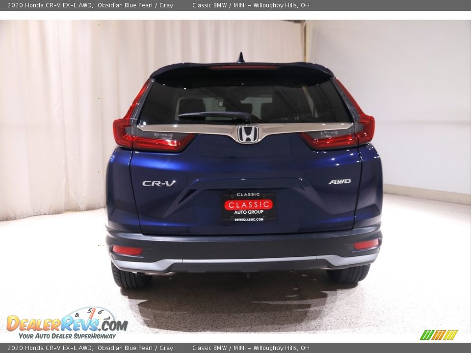 2020 Honda CR-V EX-L AWD Obsidian Blue Pearl / Gray Photo #20