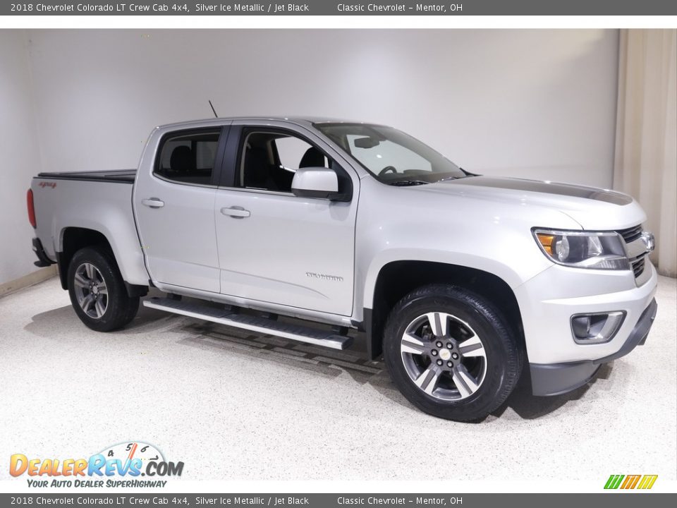 2018 Chevrolet Colorado LT Crew Cab 4x4 Silver Ice Metallic / Jet Black Photo #1