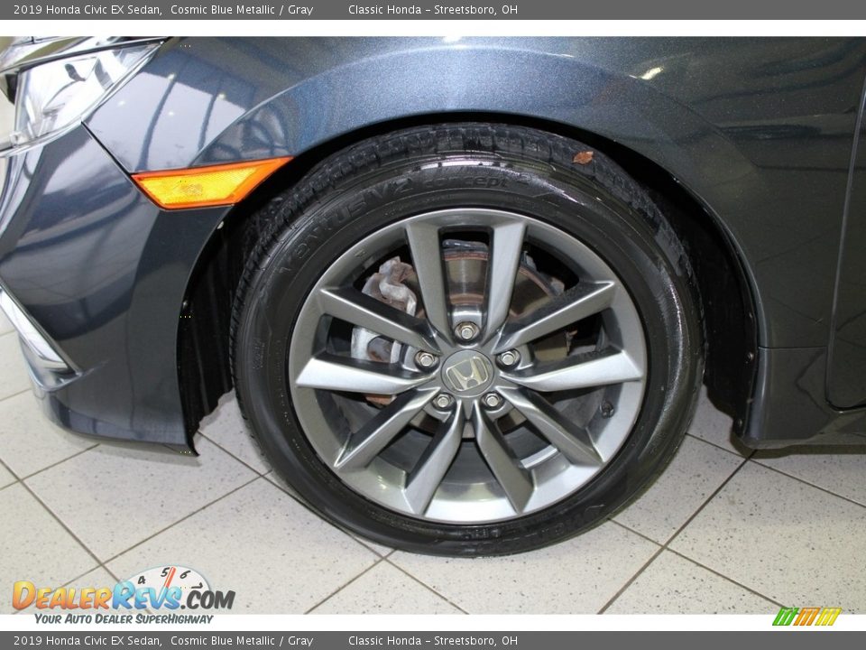 2019 Honda Civic EX Sedan Cosmic Blue Metallic / Gray Photo #12