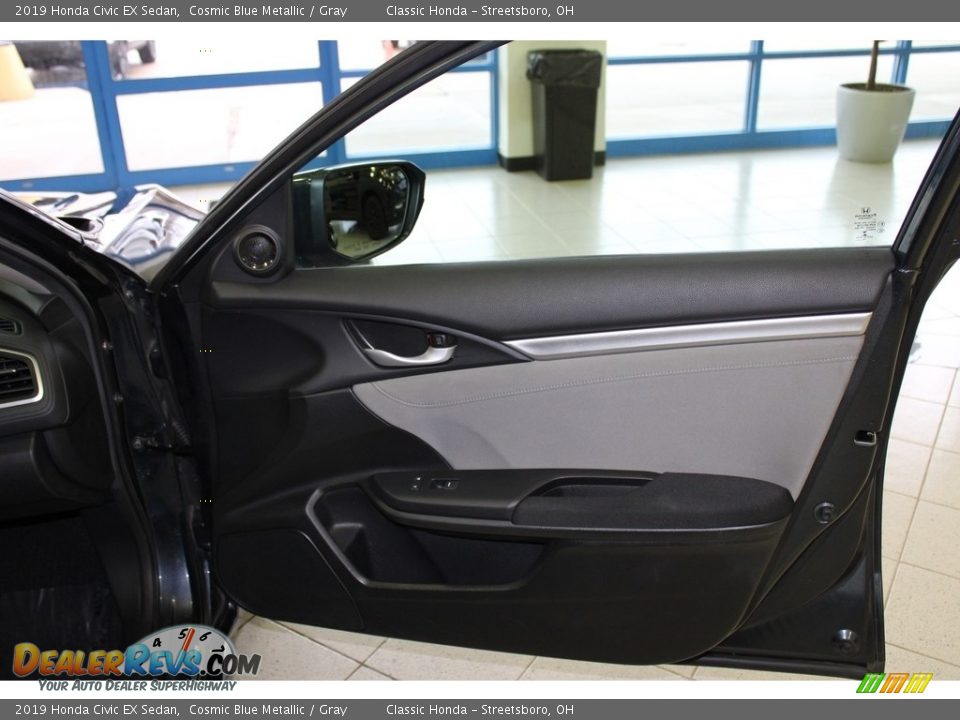 2019 Honda Civic EX Sedan Cosmic Blue Metallic / Gray Photo #14