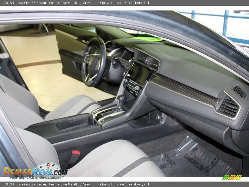 2019 Honda Civic EX Sedan Cosmic Blue Metallic / Gray Photo #15